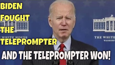 Joe fought the Teleprompter and the Teleprompter Won
