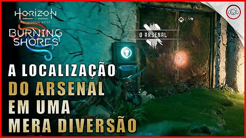 Horizon DLC Burning Shores, A localização do arsenal em Uma Mera Diversão | super dica PT-BR