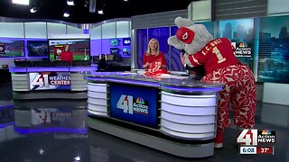 KC Wolf joins 41 Action News for Red Friday