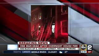 Man dies in south Baltimore fire