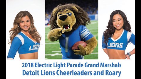 Detroit Lions Cheerleaders and Roary will serve as Silver Bells Grand Marshals