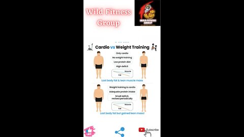 🔥Cardio vs weight training🔥#fitness🔥#wildfitnessgroup🔥#shorts🔥