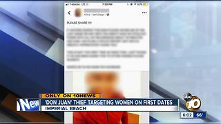 "Don Juan" thief targeting women on first dates