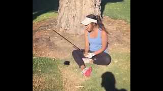 Golfer fails with this difficult shot || Viral Video UK