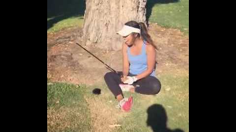 Golfer fails with this difficult shot || Viral Video UK