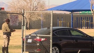 Car crashes into elementary school fence