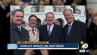 Trade deal has impact on San Diego