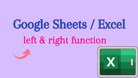 HOW TO USE LEFT AND RIGHT FUNCTION IN EXCEL - EASY TUTORIAL