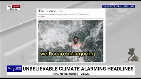 Sky News Australia Discusses "The Hottest Day Ever"