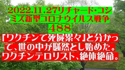 2022.１１．27リチャード・コシ ミズ新型コロナウイルス戦争 ４８８