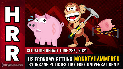 Situation Update, 6/23/21 - US economy getting MONKEYHAMMERED by insane policies!