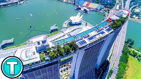World's Highest Swimming Pool - 57th Floor of Sands Marina Bay Hotel