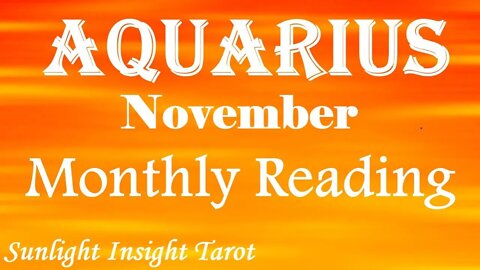 AQUARIUS | YOU ARE A MAGNET! | 🧲You're Attracting This Right Back To You!💞November 2022 Monthly