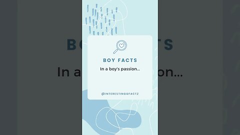 MALE FACTS! in a boy's passion.. #subscribe #shorts #malefacts