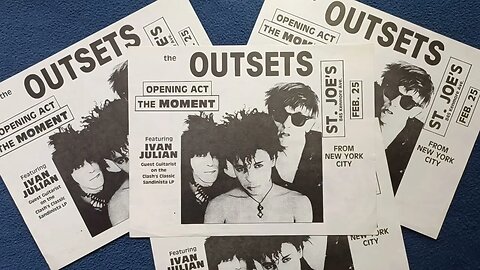 Concert Poster Review: the OUTSETS, at St. Joe's February 25, 1983?1984? *correction*👉 TONAWANDA, NY