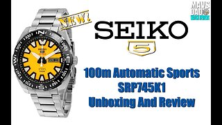 Yellow Beast! | Seiko 5 100m Automatic Sports Watch SRP745K1 | SRP747K1 Unbox & Review