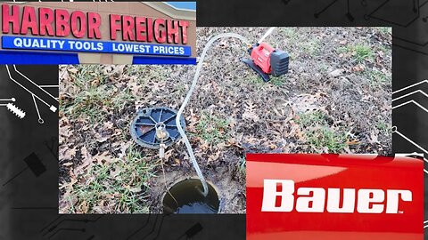 First time using the Bauer 20v /110v portable water pump