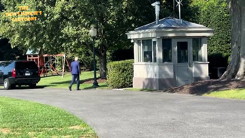 Biden returns from his another vacation avoiding the press by walking away and wandering into the bushes while his Dr.Jill goes straight to the main entrance of the White House.