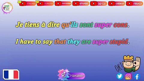 New French Sentences! \\ Week: 7 Video: 3 // Learn French with Tongue Bit!