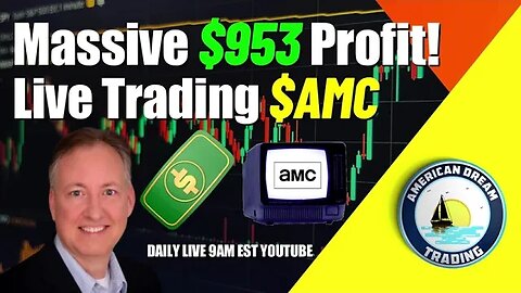 Massive $953 Profit Live Trading $AMC Stock Market Success