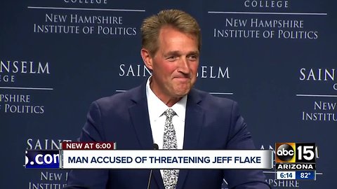 Man facing charges in AZ for threatening Senator Flake