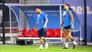 Messi trains with team-mates as Argentina prepare for Netherlands Quarter-Final clash