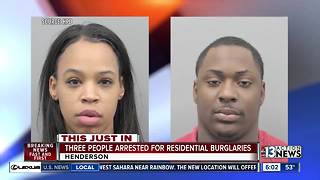 UPDATE: 3 arrested in Henderson door-kick burglary case