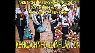 NỘP LON BIA, GIẤY, CHO TRƯỜNG: GÂY PHIỀN HÀ CHO HỌC SINH VÀ GIA ĐÌNH