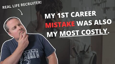 My Biggest Career MISTAKE - (Don't Do What I Did)