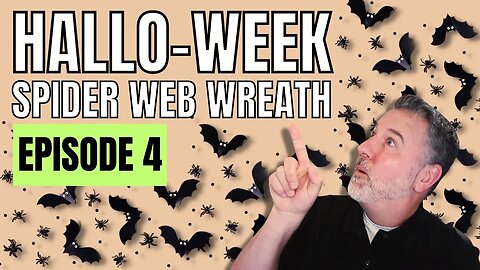 Hallo-week - Episode 4 - Halloween Wreath - Easy Wreath DIY #halloween