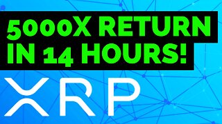 XRP Ripple, how I got 5000x return in 14 hours, MASSIVE Ripple CBDC Play...