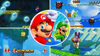 New Super Mario & Luigi Bros. U Deluxe - All Games & Mini-Games