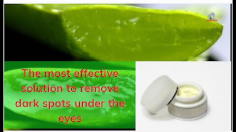 The most effective solution to remove dark spots under the eye