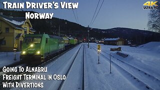 4K CABVIEW: From Ål to Alnabru Freight Terminal in Oslo