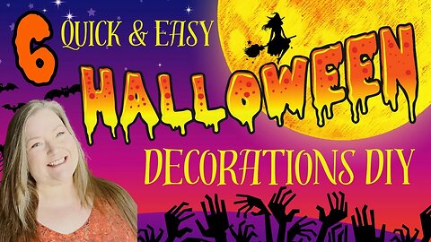 6 Quick & Easy Halloween Decorations DIY Dollar Tree Halloween Decorations Halloween DIYs