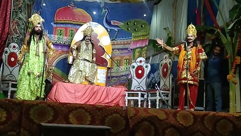 Ravana and Sita. Hanuman Ravana Dialogue | burning of lanka( Ramleela 02-Oct-2022 KuK 2022 Part 1.6)
