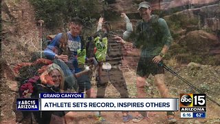 Blind woman sets Grand Canyon hike record