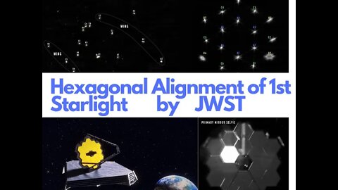 James Webb Telescope's Mirrors Align 1st Starlight In A Hexagon| Image taken by James Webb telescope