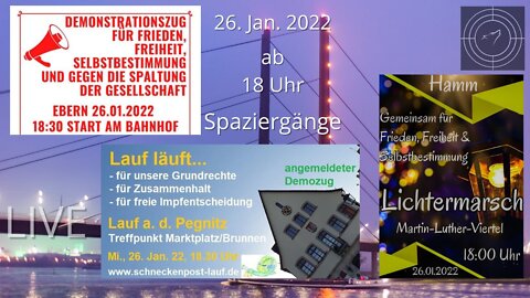 RESTREAM I Demonstrationen in Lauf, Hamm und Ebern am 26.01.2022