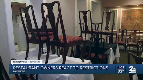 Baltimore city restaurant owners say they lament mayor’s restrictions on outdoor and indoor dining