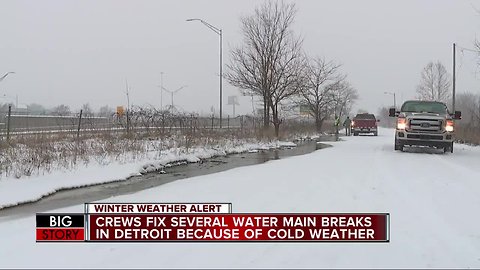Detroit prepares to deal with a flood of water main breaks in the coming arctic cold days
