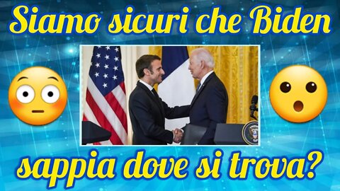 Vertice Usa-Francia - Biden ne fa un'altra delle sue!