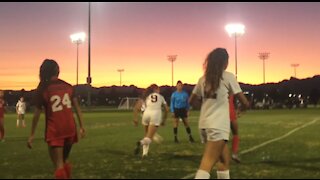 Desert Oasis HS soccer team honors seniors, teammates during last game