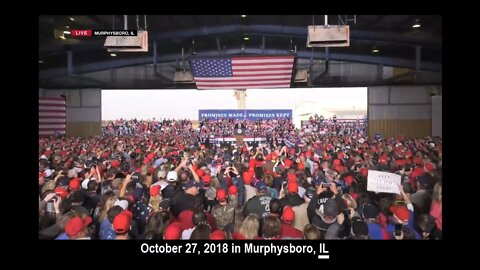 LIVE President Trump in Murphysboro, ILLINOIS ~ Oct. 27, 2018 **