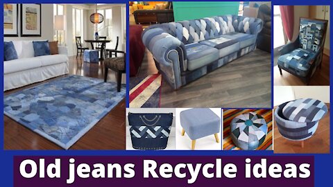 How to recycled Old jeans | Recycle denim jeans ideas | Amazing Diy Denim Ideas