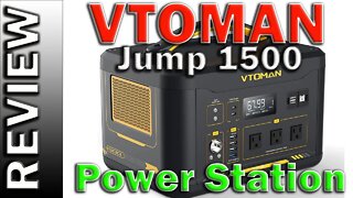 VTOMAN Jump 1500 Portable Power Station 1548Wh/1500W Solar Generator Expandable Capacity LiFePO4