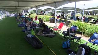 Infamous lines form at Comic-Con's Hall H