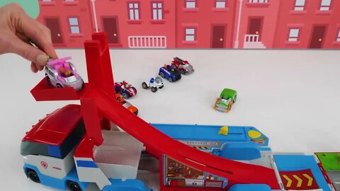 162 6Toy Learning Video for Kids - Paw Patrol True Metal Vehicles Biggest Race!