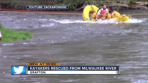 3 men in Grafton kayak incident rescued after being trapped on island