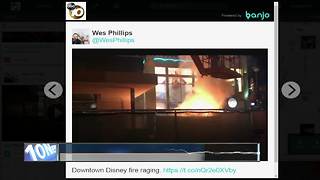 Video of fire in Downtown Disney posted online